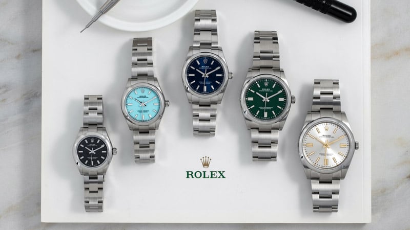 Rolex Oyster Perpetual in various sizes