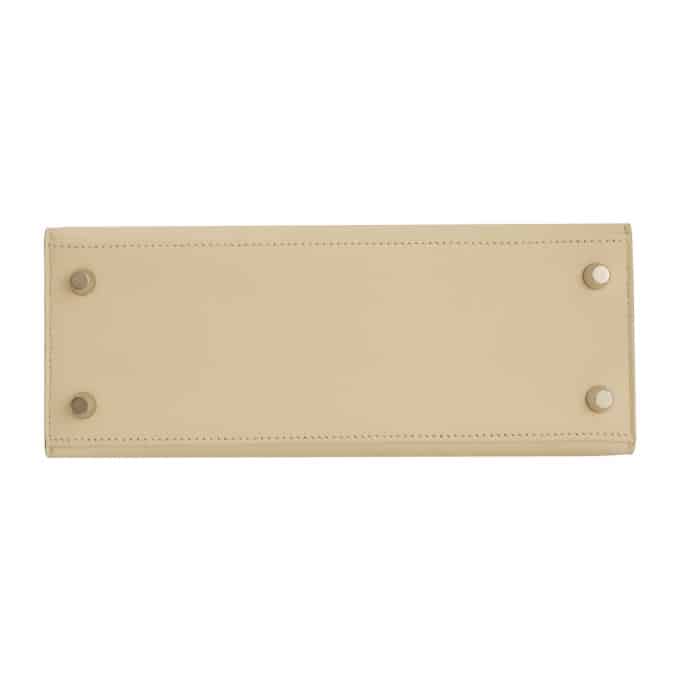 Hermes Kelly 25 Sellier Bag Nata Palladium Hardware Epsom Leather –  Mightychic