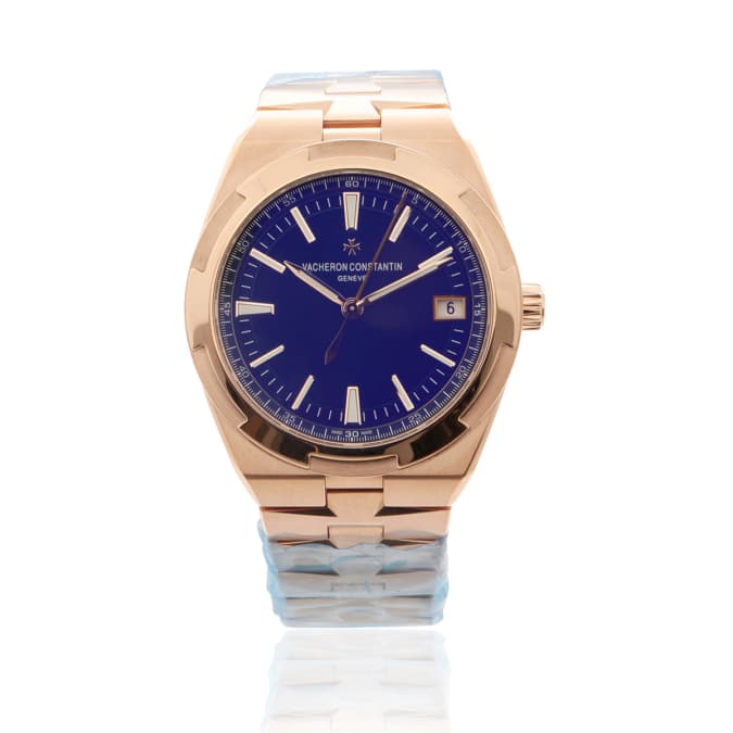 Vacheron constantin overseas 4500v 110R blue dial rose gold front
