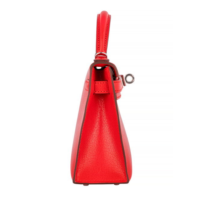 Hermes Mini Kelly Chevre Rouge de Coeur - GB10464M - Global Boutique