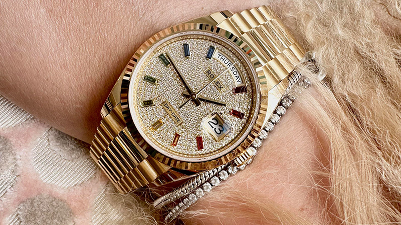 Gold Rolex Day-Date Watch