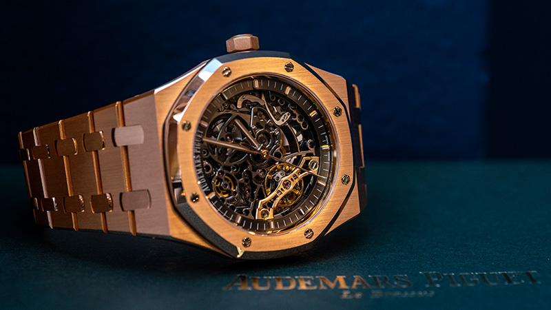 Gold Audemars Piguet Royal Oak watch