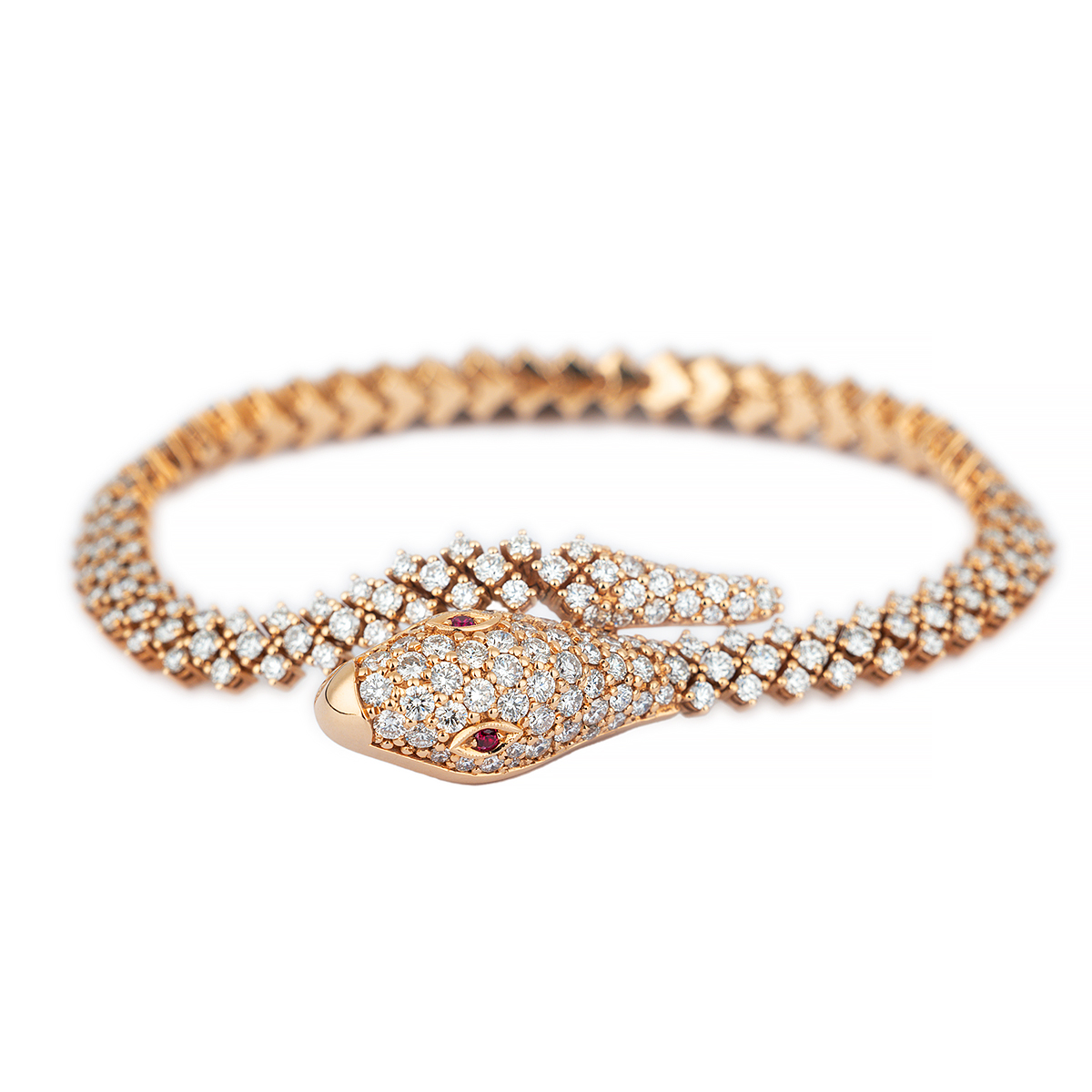 Buy Luxurious Rose Gold and Diamond Bracelet Online | ORRA