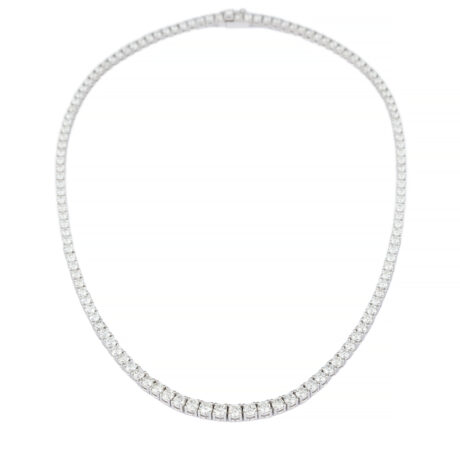 TENNIS NECKLACE WHITE GOLD 12.01 ct – GB10526M