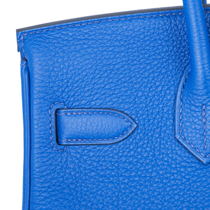 Hermes Birkin 30 Bleu Royal Blue Leather Palladium Hardware 2022