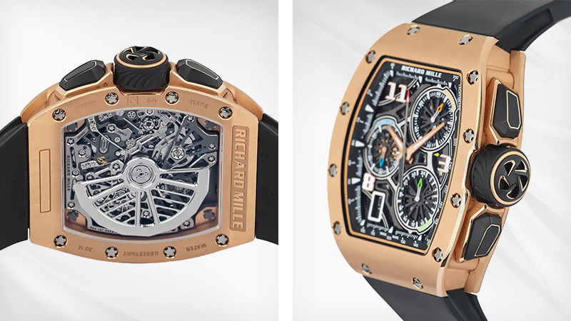 Skeleton Rose Gold RM 72-01 - the first Richard Mille watch with a flyback chronograph