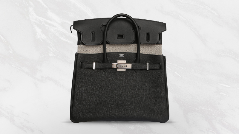 Hermès Birkin 3-in-1 in Togo Black Leather with Pochette that can be used as a clutch