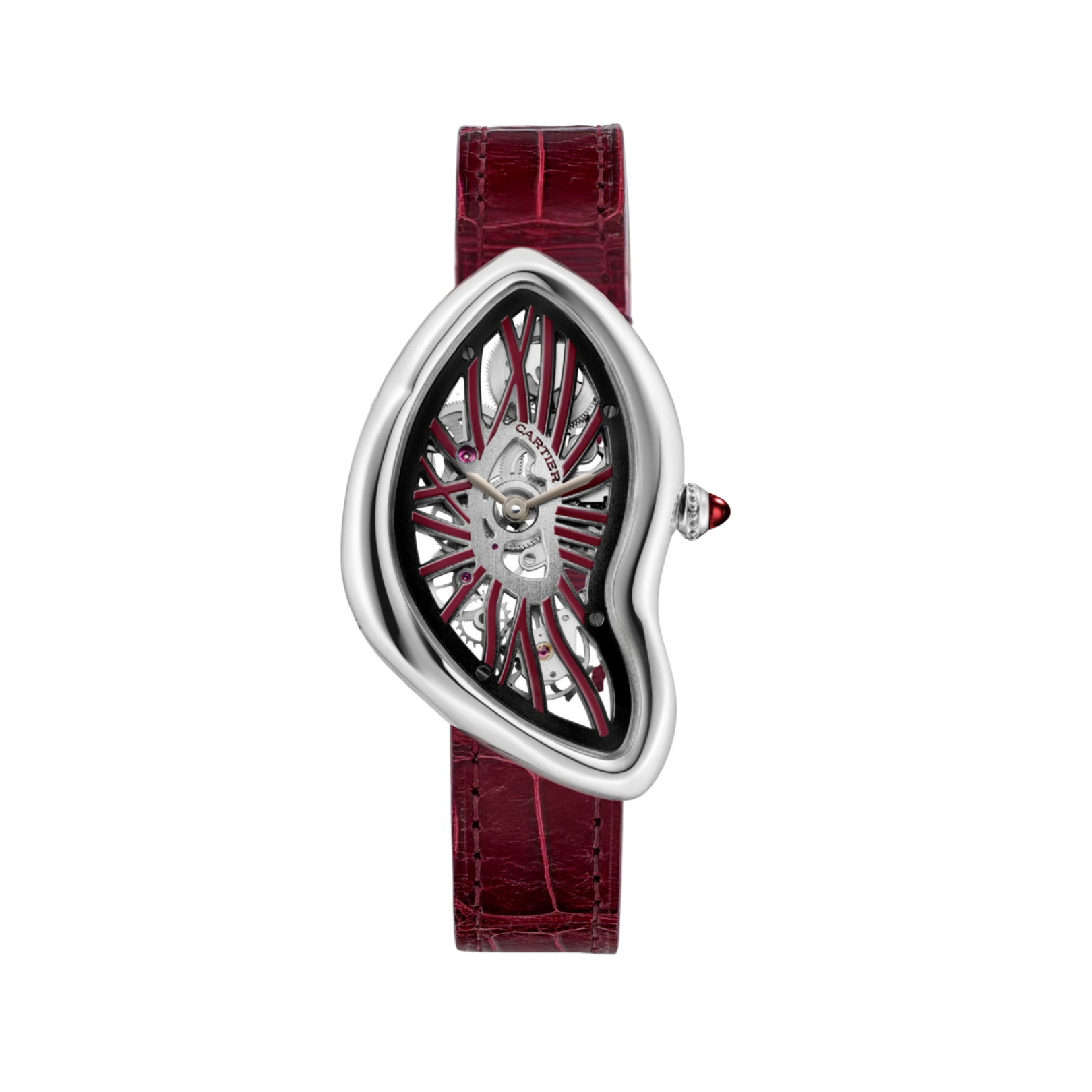 Cartier Crash Skeleton Burgundy Limited 60 Pieces – GB10829M
