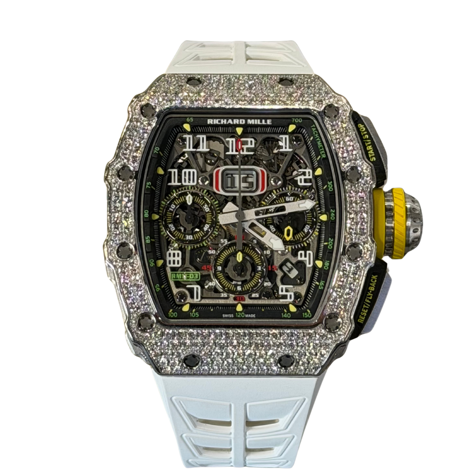 Richard Mille RM11-03 White Gold Full Diamond – GB10814M
