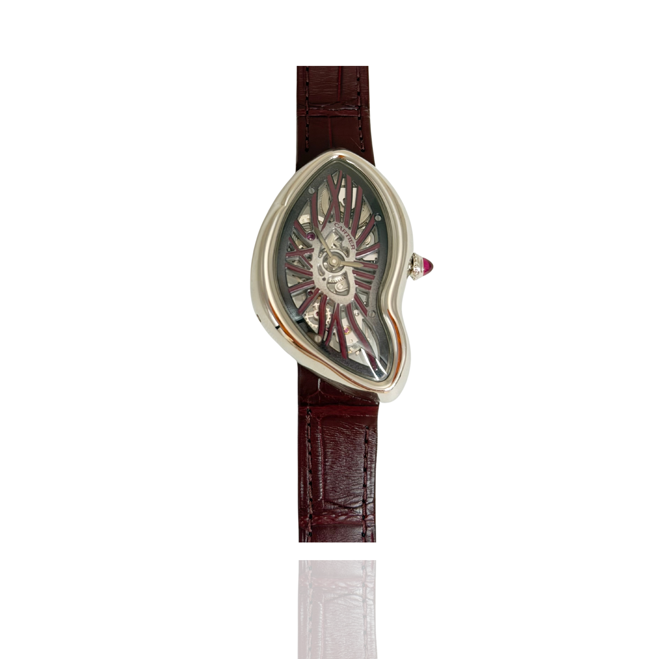 Cartier Crash Skeleton Burgundy Limited 60 Pieces- GB10829M