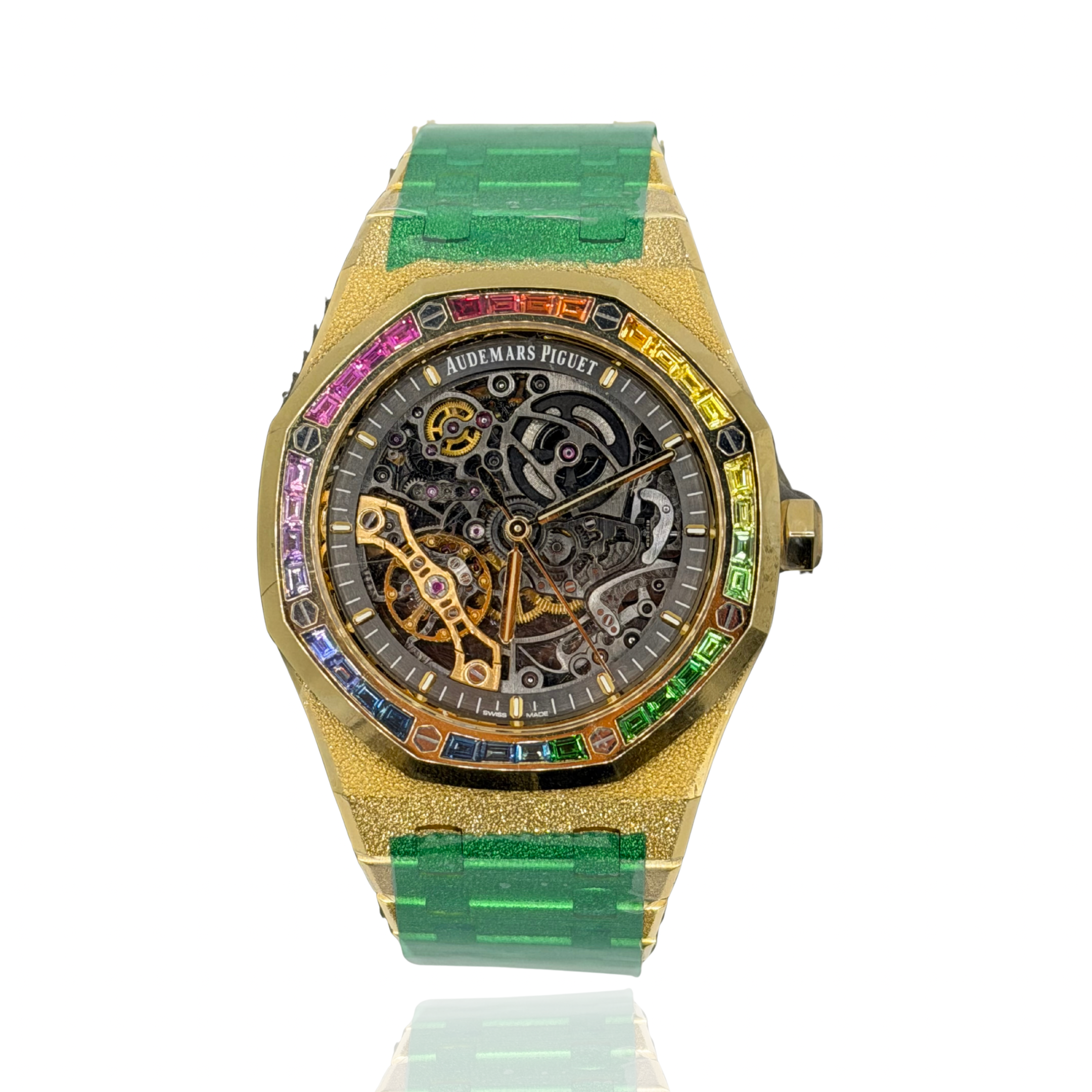 Audemars Piguet Royal Oak Frosted YG Rainbow 15412BA.YG.1224BA.01 – GB10836M