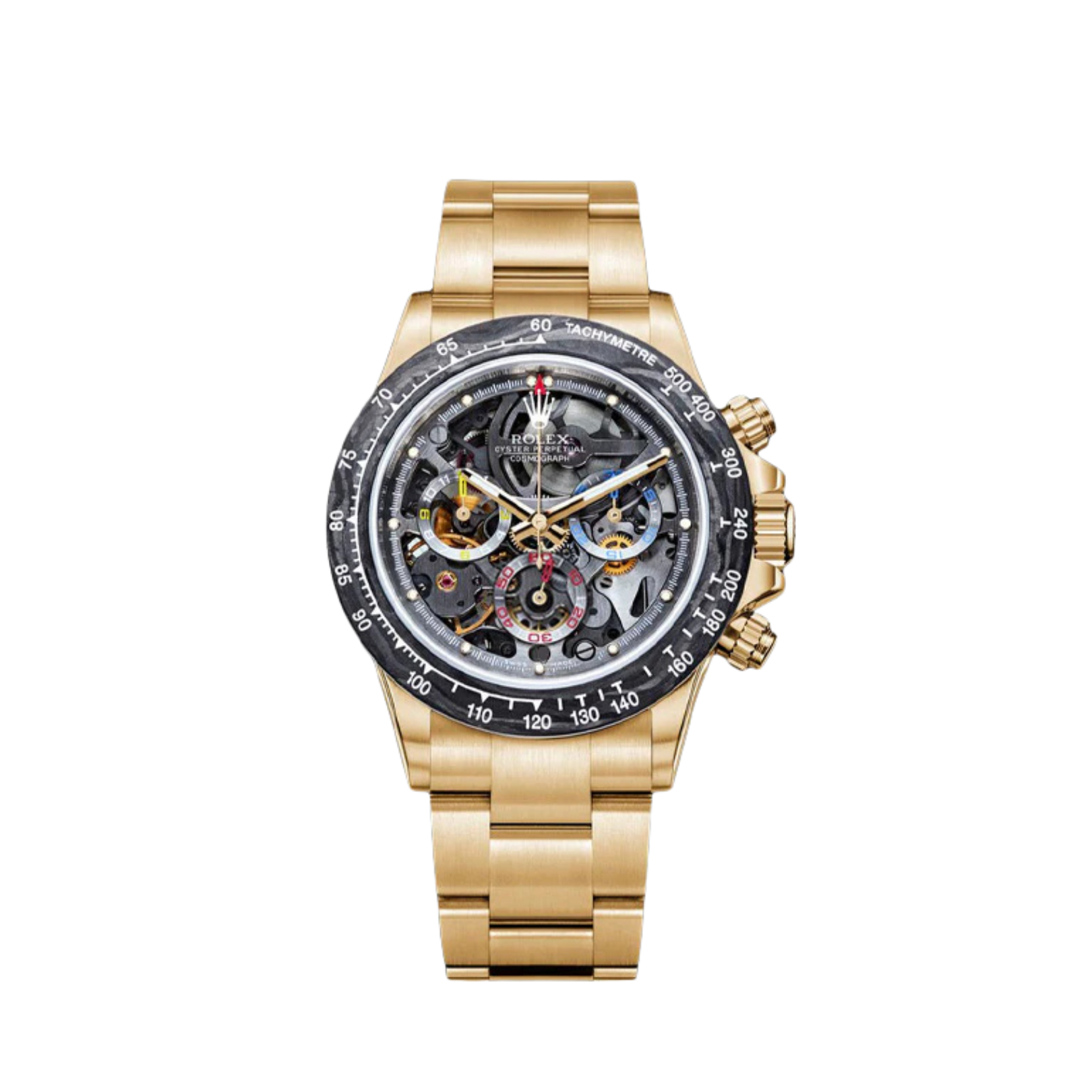 Rolex Vintage submariner yellow gold tropical dial. 40 mm front of watch.