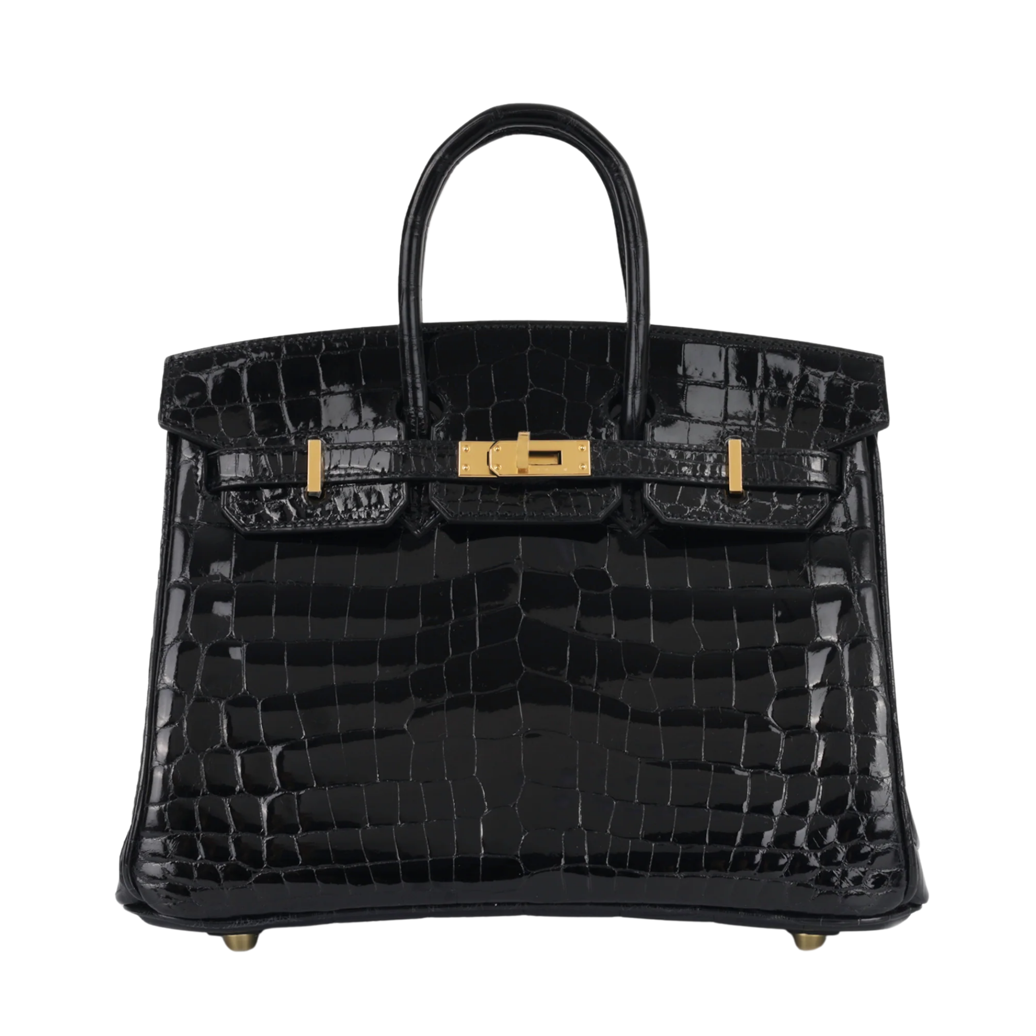 Hermes Birkin 25 Crocodile Porosus Lisse Noir – GB50042