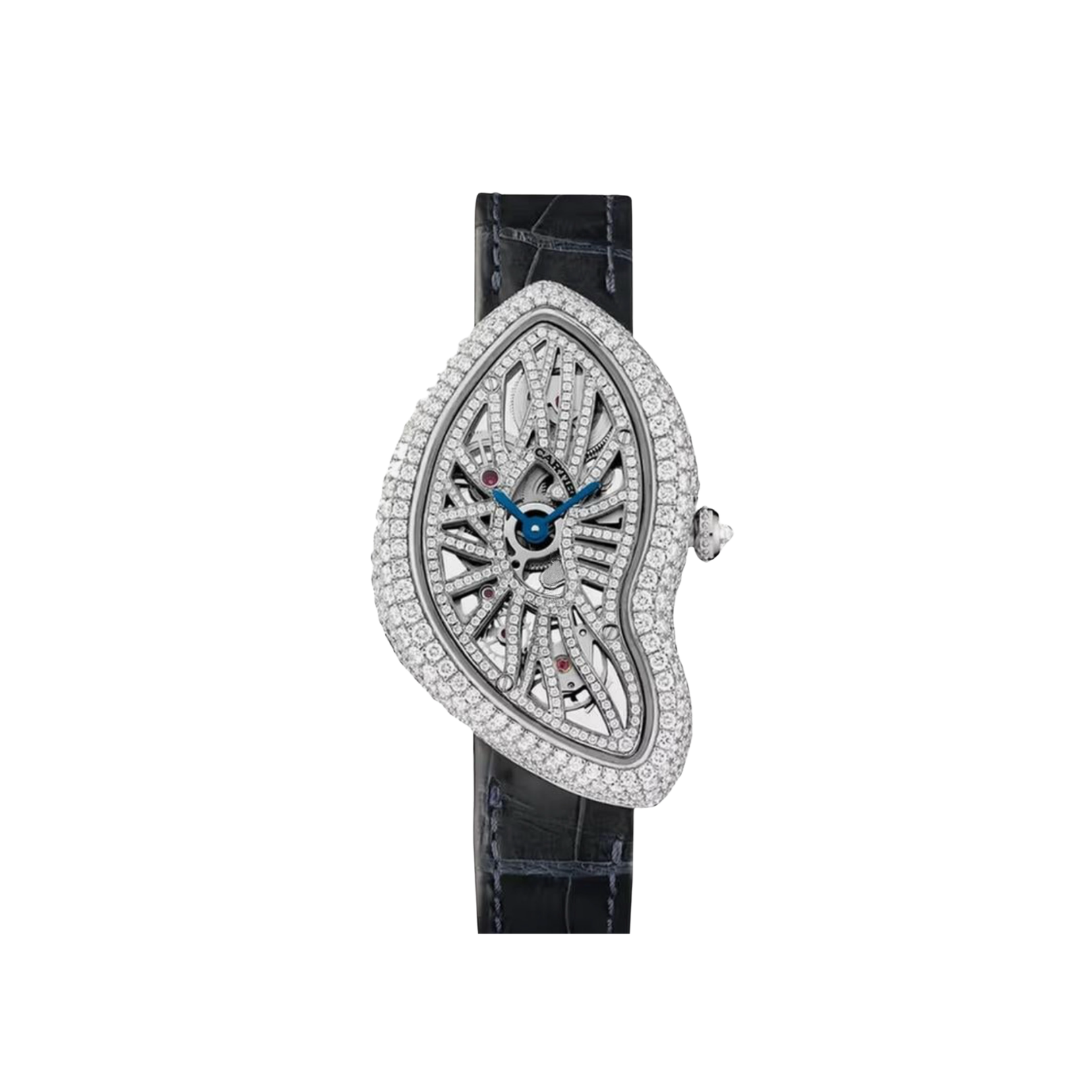 Cartier Crash Skeleton Platinum Limited Edition Diamond Set – GB50106